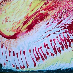 Planeet geschilderd door 