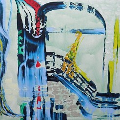 De blauwe poort geschilderd door 