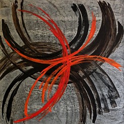 April geschilderd door 