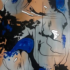 Deep down inside geschilderd door 