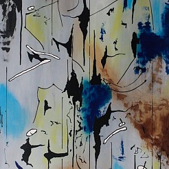 Melting geschilderd door 