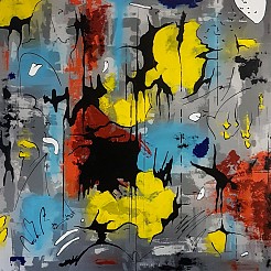 Frozen oxygen geschilderd door 