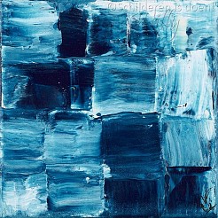 Klein blauw geschilderd door 