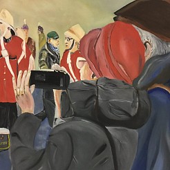 Fotonemen op de markt ieper geschilderd door 