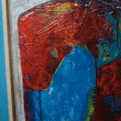 Abstract -selfportret geschilderd door 