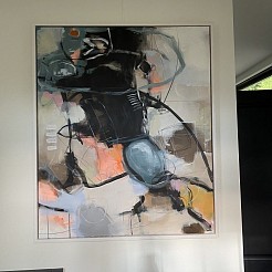 De weg die je moet gaan 100x120 geschilderd door 