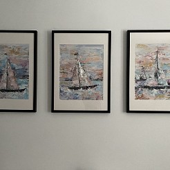 I am saling geschilderd door 