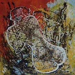 Woman geschilderd door 