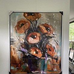 Flower power 2 geschilderd door 