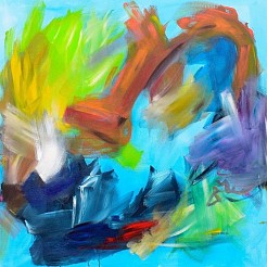 No, you don't disturb me at all geschilderd door 