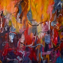 Let's go out tonight geschilderd door 