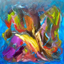 What has love got to do with it geschilderd door 