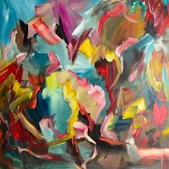 Opera on ice geschilderd door 