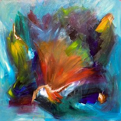 Bad hair day geschilderd door 