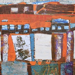 Patchwork geschilderd door 