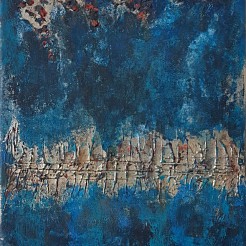 Red dots in the sky geschilderd door 