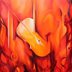 Lira da braccio geschilderd door 