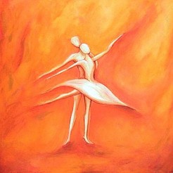 Royal dance geschilderd door 