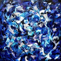 Zilverwater geschilderd door 