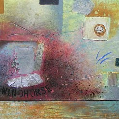 Windhorse geschilderd door 