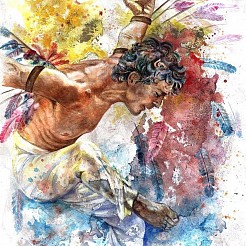 Icarus geschilderd door 