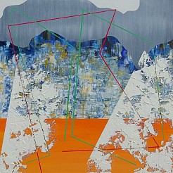 Line-up (second) geschilderd door 