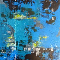 Blue Fantasy geschilderd door 