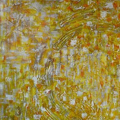 Footsteps on the moon geschilderd door 