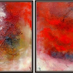 Tweeluik For the good times geschilderd door 