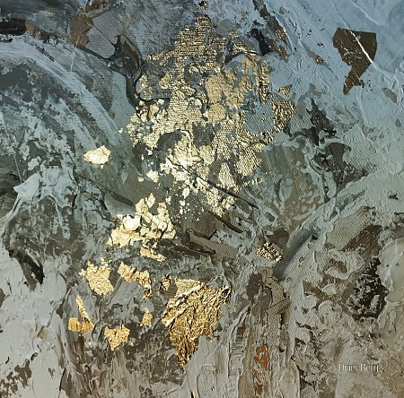 Gold leaf 3 geschilderd door Gemstones-Art