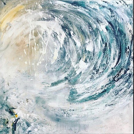 Wave geschilderd door Gemstones-Art