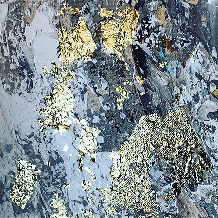 Gold leaf 2 geschilderd door Gemstones-Art