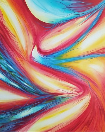 Lifestream geschilderd door Django Soeters